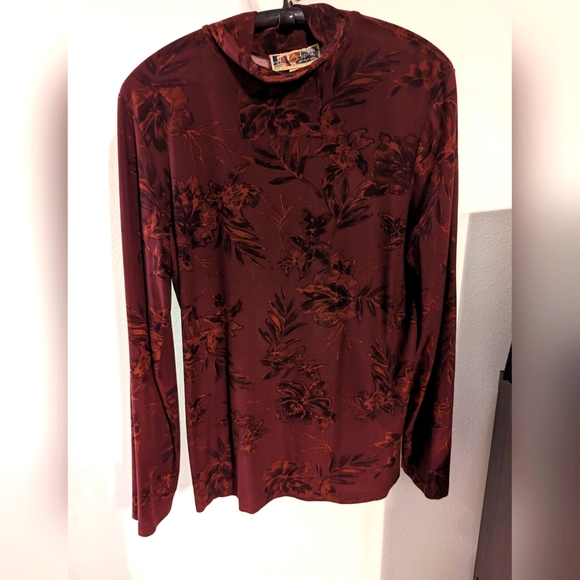 Long Sleeve Turtleneck Blouse - Light Weight - Picture 1 of 2